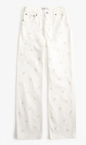 Abercrombie White Jeans thumbnail 1