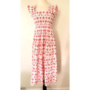 Hill House Limited Edition The Ellie Nap Dress Mermaid Shell Print Midi Sz XS thumbnail 3