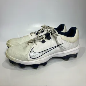 Nike hyperdiamond 4 Pro MCS softball cleats white women's‎ size 9.5 athletic thumbnail 2