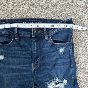 American Eagle Hi-Rise Jegging Denim Jeans Skinny Distressed High Rise Stretch 6 thumbnail 8