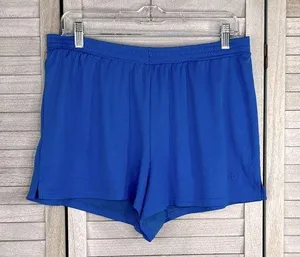 ATHLETIC WORKS Ladies Activewear Shorts Blue-Large thumbnail 1