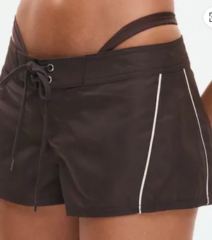Glassons Brown Swim Shorts thumbnail 1