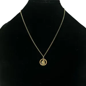 St. Anthony Pray For Us pendant necklace thumbnail 1
