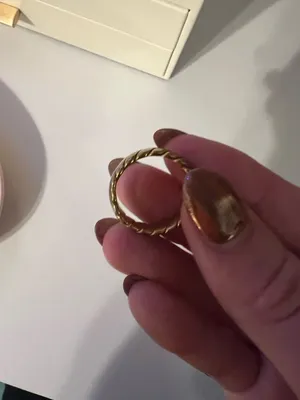 Gold twisted ring #twistedring #jewelry thumbnail 3