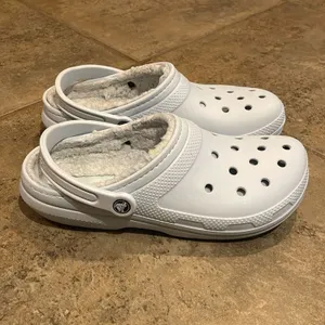 Crocs Blue Classic Lined Clog Shoes Unisex M9 W11 Comfort Faux Fur thumbnail 7