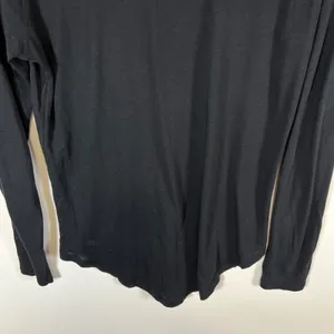 Lululemon Black Mock Neck Long Sleeve Raglan Top Curved Hem‎ Activewear Womens S thumbnail 7