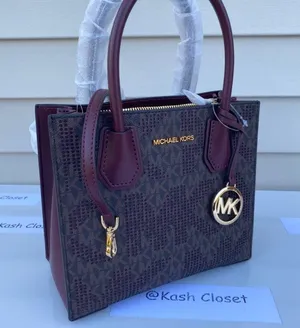 Michael Kors Merlot Mercer Messenger Bag Medium Satchel Purse thumbnail 1