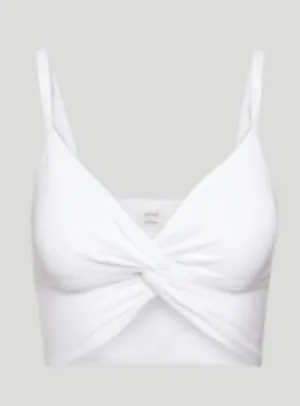 Aritzia Wilfred White Cropped Top thumbnail 1