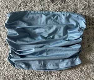 NWT Cider Ruched Strapless Top thumbnail 2