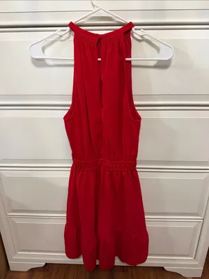 Wilfred Red Halter-Style Sleeveless Dress thumbnail 2