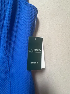 NWT Lauren Ralph Lauren 14 Sapphire Blue Corporate Chic Sheath Dress thumbnail 3