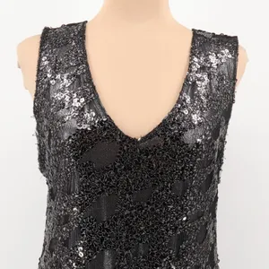 Express Sequin Metallic Cocktail Mini Dress Womens Party 2010s Glam‎ Hoco Club Size L thumbnail 8