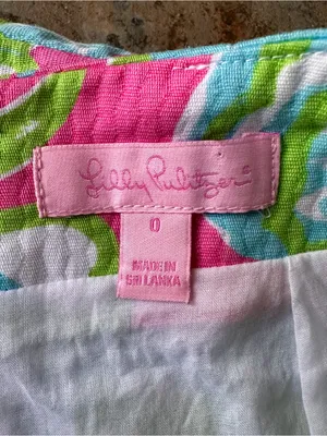 Lilly Pulitzer It's A Delicacy Embroidered Lace Mini Skirt Pink Green Size 0 thumbnail 6