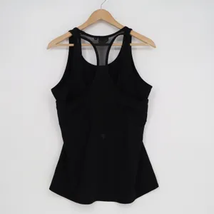 Athleta Womens Black Racerback Mesh Back Performance Workout Tank Top Size L thumbnail 7
