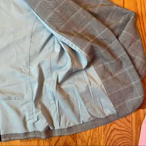 Saks 5th avenue gray checkered blazer size 2 thumbnail 7