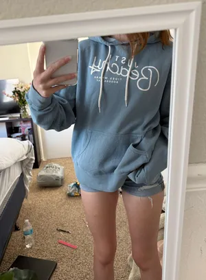 Monterey Blue Hoodie Size M thumbnail 1