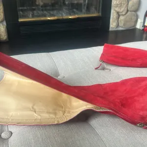 Kate Spade Women's Red Suede Boots Size 7 thumbnail 7