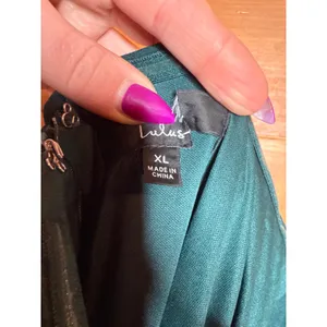 NWOT Lulus Marvelous Entrance Emerald Green Pleated Strapless Maxi Dress Size XL thumbnail 7