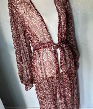 Express wine Lace cardigan thumbnail 6