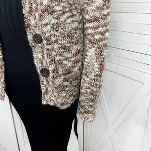 Billabong Marled Cardigan Sweater Brown Multi Juniors Large‎ Button Shawl Collar thumbnail 7