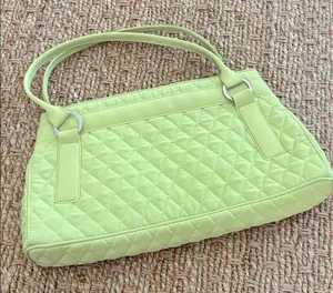Vera Bradley Quilted Light Lime Shoulder Bag thumbnail 1