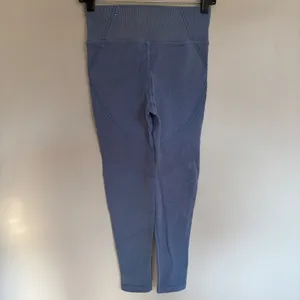 OFFLINE by Aerie Blue Ribbed Seamless High Waisted Leggings Small 0491-5128 thumbnail 8