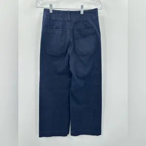 Anthropologie Maeve Women's The Colette Sparkle Blue Crop Wide Leg Jeans Size 25 thumbnail 3
