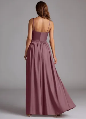 Azazie Bridesmaid Dress Calianna Amethyst A2 thumbnail 3