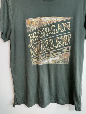 Maurices Morgan Wallen Relaxed Fit Graphic Tee Olive Green Short Sleeve thumbnail 5