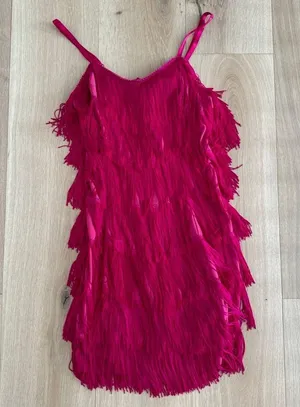 Pink Flapper Dress thumbnail 4