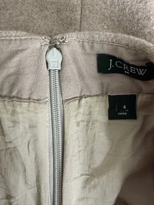 J.Crew women’s Size 6 Wool Blend Mini Skirt Beige Lined Classic(A531) thumbnail 10