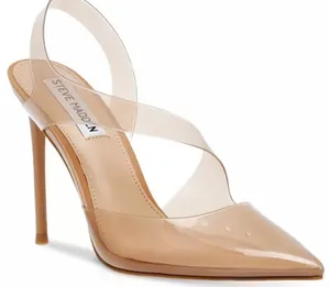 Steve Madden Nude Patent Pointed-Toe Slingback Pumps thumbnail 1