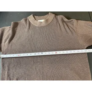Free People FP Beach Oversized Pullover Sweater Brown Cotton Blend Stretch NWT L thumbnail 11