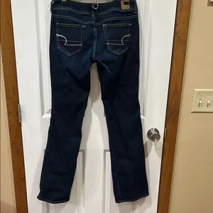 American Eagle Outfitters Flare Blue Denim Jeans thumbnail 5