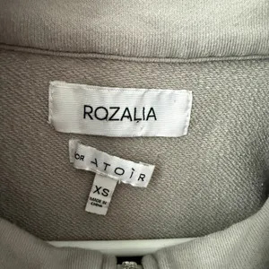 Rozalia x Atoir XS Taupe‎ Quarter Zip Sweatshirt Pullover Mock Neck Athleisure thumbnail 4