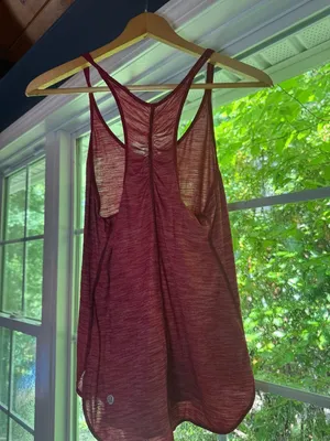 Lululemon 105 Singlet Racerback Tank Top Heathered Cranberry thumbnail 2
