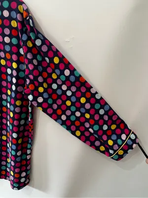 Victoria's Secret Pajama Set M Multi-Color Polka Dot 100% Cotton Button Up Pants thumbnail 10