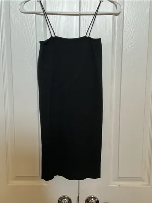 Wild Fable Classic Black Spaghetti Strap Slip Dress thumbnail 2