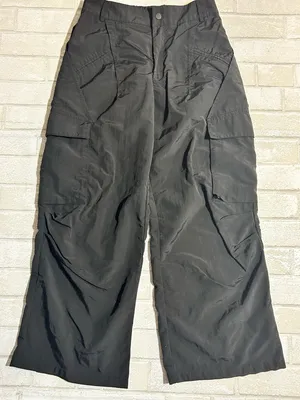 HALARA Black Wide-Leg Cargo Pants thumbnail 4