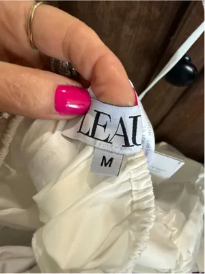 Women's LEAU White Reverie Ruffle Two Piece Skirt Set M thumbnail 10