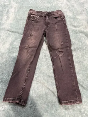 Zara Denim Must Have Collection Skinny Fit Comfy Jeans Size 6 Black Distressed H thumbnail 1