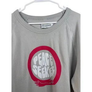 Seek Discomfort Peace Seeker Graphic‎ Print Pullover Crewneck Sweatshirt thumbnail 5