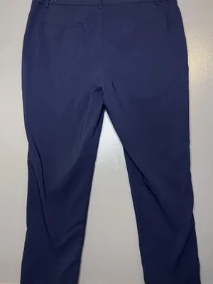 Mario Serrani Dress Pants Womens 12 Blue Ponte Stretch Flat Front Work Office thumbnail 6