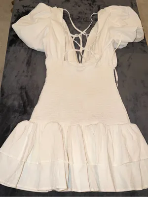 Hello Molly La Devotee Dress in White Size 4 thumbnail 12