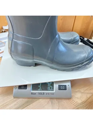 Hunter Original Tall Gloss Rain Boots Womens Gray Size US 6 EU 37 thumbnail 16