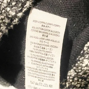 Free People‎ Jacket Small Black Double Breasted Wool Oversized Moto Trench Coat thumbnail 5