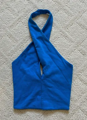 ZARA Halter Top Blue thumbnail 2