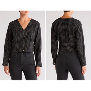 NWT Madewell Rosalind Floral Cropped Button Top L thumbnail 8
