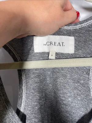 The Great. Womens Swing Tank Midi Dress Gray Xs thumbnail 2