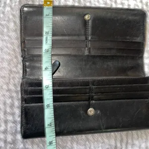 Coach Classic Black Leather Wallet thumbnail 5